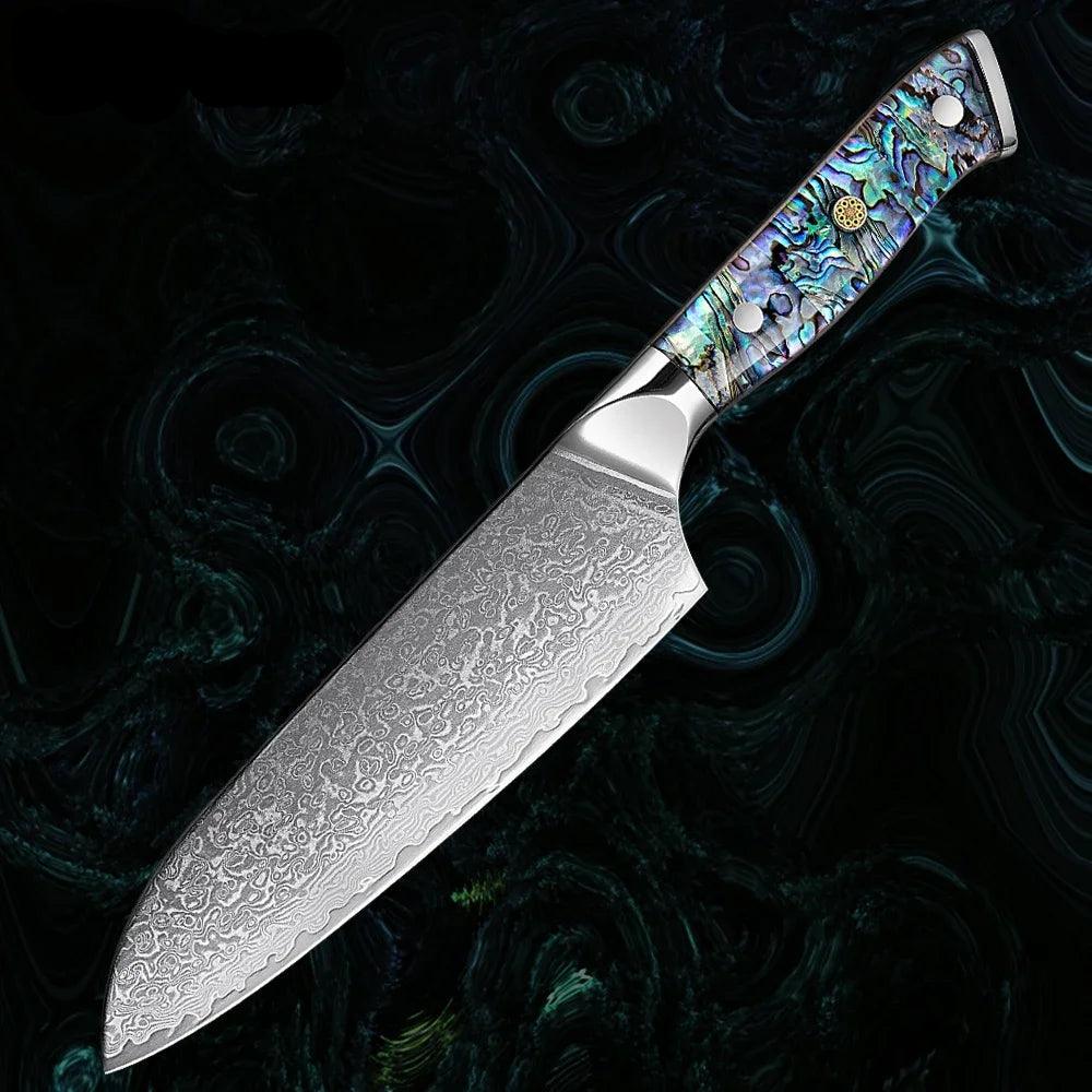 1-5 Piece Japanese Damascus Steel Knife Set K-XT3