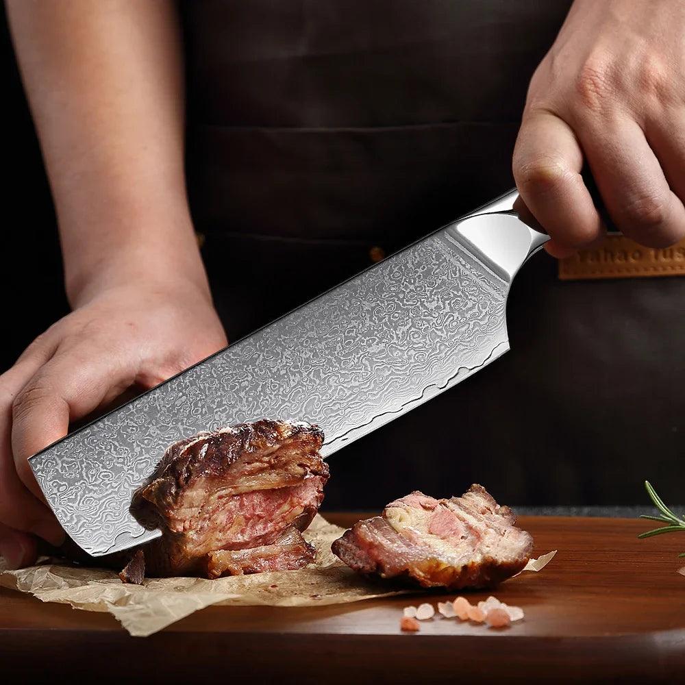 1-5 Piece Japanese Damascus Steel Knife Set K-XT3