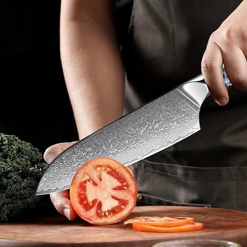 1-5 Piece Japanese Damascus Steel Knife Set K-XT3