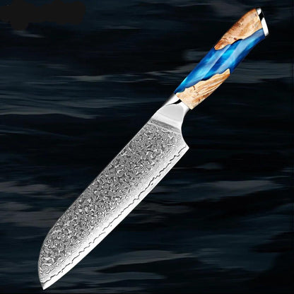 1-6 Damascus Steel Japanese Knife Set K-XT5