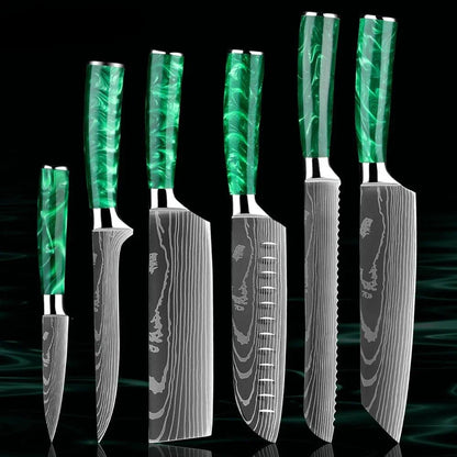 1-8 Piece Pro Chef Knife Set K-XT1