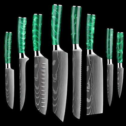 1-8 Piece Pro Chef Knife Set K-XT1